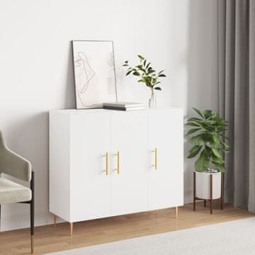 Vidaxl Ormarić, bijeli, 90x34x80 cm, materijal na bazi drva