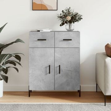 Vidaxl Ormarić Betonsko-sivi 69,5 x 34 x 90 cm Materijal na bazi drva