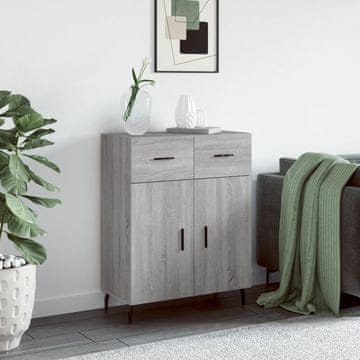 Vidaxl Ormarić, sivi hrast sonoma, 69,5 x 34 x 90 cm, materijal na bazi drva