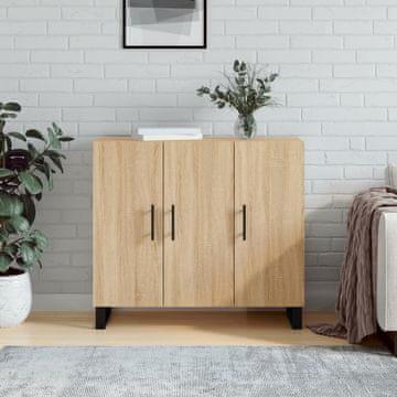 Vidaxl Ormarić, hrast Sonoma, 90x34x80 cm, materijal na bazi drva