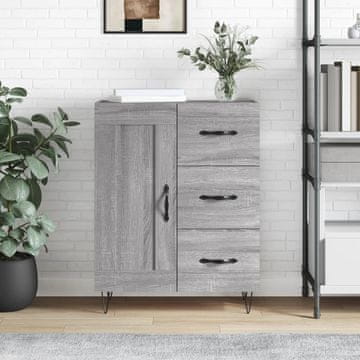 Vidaxl Ormarić, sivi hrast sonoma, 69,5 x 34 x 90 cm, materijal na bazi drva