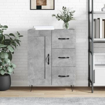 Vidaxl Ormarić Betonsko-sivi 69,5 x 34 x 90 cm Materijal na bazi drva