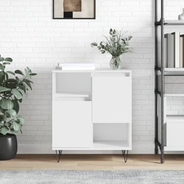 Vidaxl Komoda s ladicama, bijela, 60x35x70 cm, materijal na bazi drva