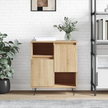 Vidaxl Komoda s ladicama, Sonoma hrast, 60x35x70 cm, Materijal na bazi drva