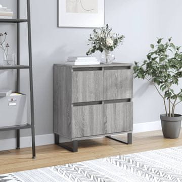 Vidaxl Komoda s ladicama, sivi hrast sonoma, 60x35x70 cm, materijal na bazi drva