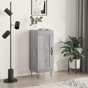 Vidaxl Ormarić, sivi hrast sonoma, 34,5 x 34 x 90 cm, materijal na bazi drva