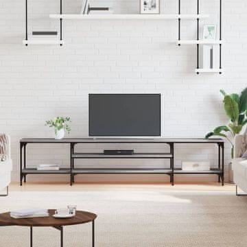 Vidaxl TV stalak, sivi hrast sonoma, 201 x 35 x 45 cm