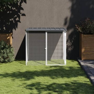 Vidaxl Kavez za kokoši s krovom antracit 103x98x90 cm čelik