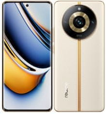 realme 11 PRO 5G pametni telefon, 8GB/256GB, Sunrise Beige
