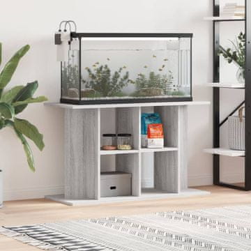 Vidaxl Ormarić za akvarij, sivi hrast sonoma, 100x40x60 cm