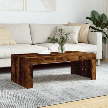 Vidaxl Klub stolić dimljeni hrast 102x50x36 cm