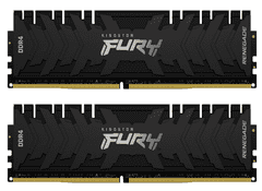 Kingston Fury Renegade Black memorija (RAM), 16 GB (2x 8GB), DDR4, 4800 MHz, CL19, DIMM (KF448C19RBK2/16)