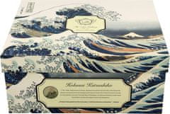 Duo Set 2 šalice + tanjurići Veliki val, 280 ml porculan, poklon pakiranje, 2307