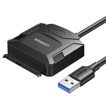 Ugreen Adapter kabel za HDD i SSD SATA 2.5'' / 3.5'' USB 3.0 do 4TB - crni