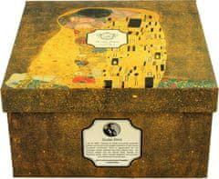 Duo Šalica + tanjur Klimt Poljubac, 470 ml, porculan, poklon pakiranje, 4050