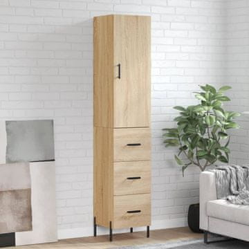 Vidaxl Visoki ormarić Sonoma hrast 34,5x34x180 cm