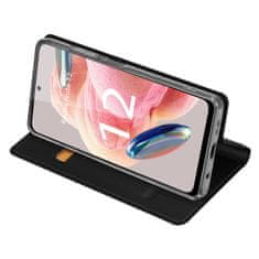 Dux Ducis Skin Pro preklopna maska za Xiaomi Redmi Note 12, crno