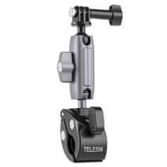 TELESIN Tube Clamp držač za sportske kamere na biciklu, crno/srebro