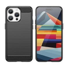 MG Carbon maska za iPhone 15 Pro, crno
