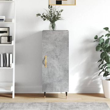 Vidaxl Ormarić Betonsko-sivi 34,5x34x90 cm Materijal na bazi drva