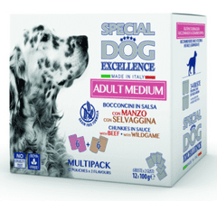 Special dog Excellence Medium Adult vlažna hrana za pse, govedina/divljač, 12x100 g