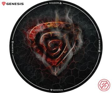 Genesis Tellur 400 Round Lava podloga za stolicu, protuklizna, 100 cm