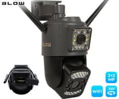 Blow H-332 IP kamera, 2 objektiva, WiFi, Full HD 2+2MP, IR