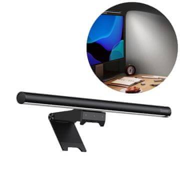 BASEUS LED lampa za monitor za osvjetljenje radne površine crna i-wok2