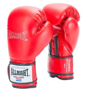 KLASIČNE BOKSERSKE RUKAVICE 12oz ALLRIGHT 1092A PU crvene