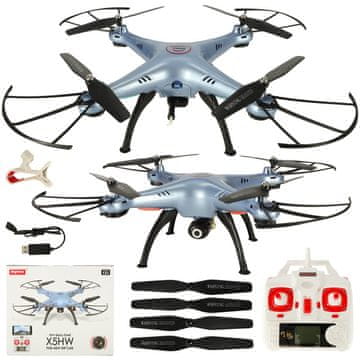 Syma X5HW 2,4GHz RC Dron Wi-Fi Kamera Plava