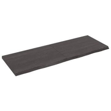 Vidaxl Kupaonska radna ploča tamnosmeđa 140x50x(2-4) cm tretirano drvo