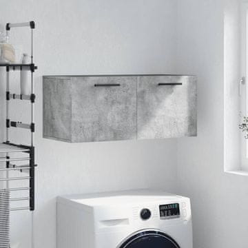 Vidaxl Zidni ormarić betonsko-sivi 80x36,5x35 cm