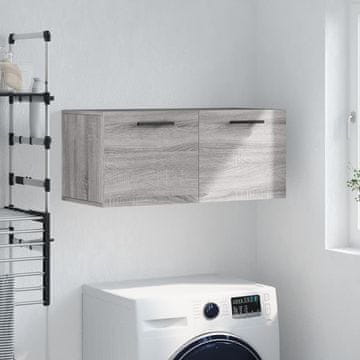 Vidaxl Zidni ormarić sivi sonoma hrast 80x36,5x35 cm