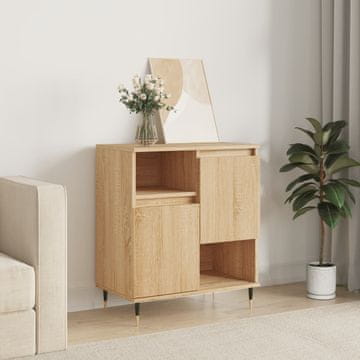 Vidaxl Komoda s ladicama, Sonoma hrast, 60x35x70 cm, Materijal na bazi drva