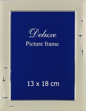 Tradag 253 DE LUXE STARS okvir metalni 13x18 srebrni