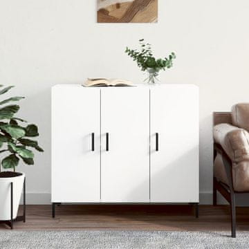 Vidaxl Ormarić, bijeli, 90x34x80 cm, materijal na bazi drva
