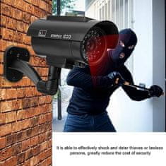 hurtnet Solarna lažna nadzorna kamera črna + nalepka