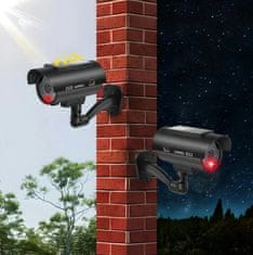 hurtnet Solarna lažna nadzorna kamera črna + nalepka