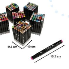 Ikonka Dvostrani alkoholni markeri u kutiji 204 kom