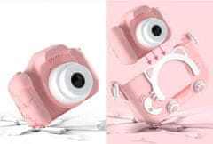 Verkgroup ACA. LCD digitalni fotoaparat za djecu SD PINK + kućište i vrpca