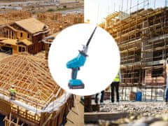 Verkgroup 48V baterija. klipna klipna pila lisičji rep 2x 3Ah + oštrice i kofer