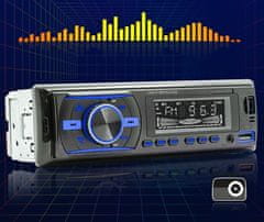Dexxer 1DIN LCD auto radio RGB 4x50W MP3 2x USB Bluetooth 12V + daljinski