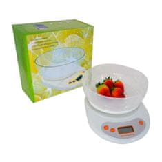 Verkgroup PVC LCD Kitchen Vaga s 1G do 5kg bijelim
