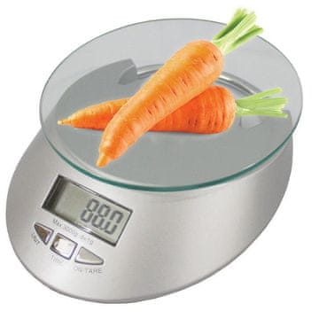 Verkgroup Staklena LCD kuhinjska vaga od 1g do 5kg