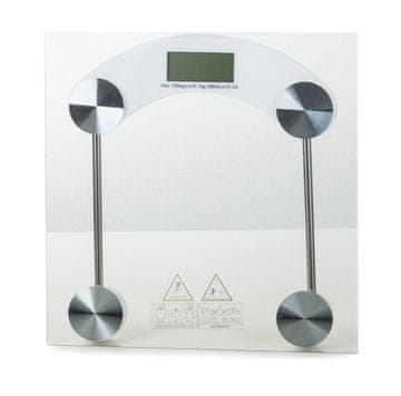 Verkgroup Osobna elektronska LCD staklena vaga do 180 kg
