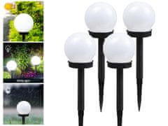 Verkgroup Postavite 4 okrugle LED svjetiljke solarnog poda 36 cm