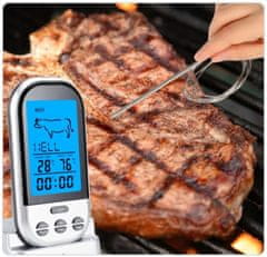 Ruhhy PRO LCD kuhinjski termometar sa sondom 100cm do 250°C za meso