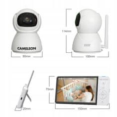 Dexxer Full HD Baby Monitor Dječji vodootporan s rotacijskom video kamerom i 5 ″ LCD 5AH