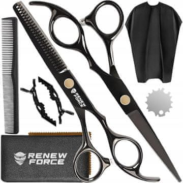 Dexxer PRO frizerski set inox škara + pribor