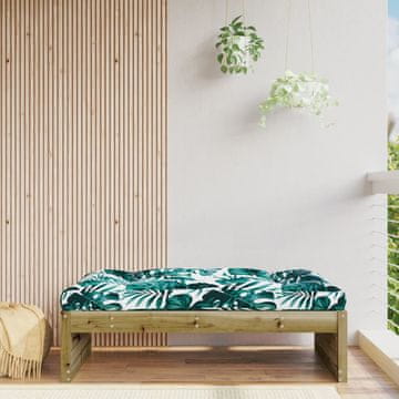 Vidaxl Vrtni tabure 120x80 cm Impregnirani borov